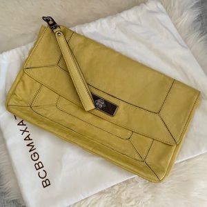 BCBG leather clutch/wristlet